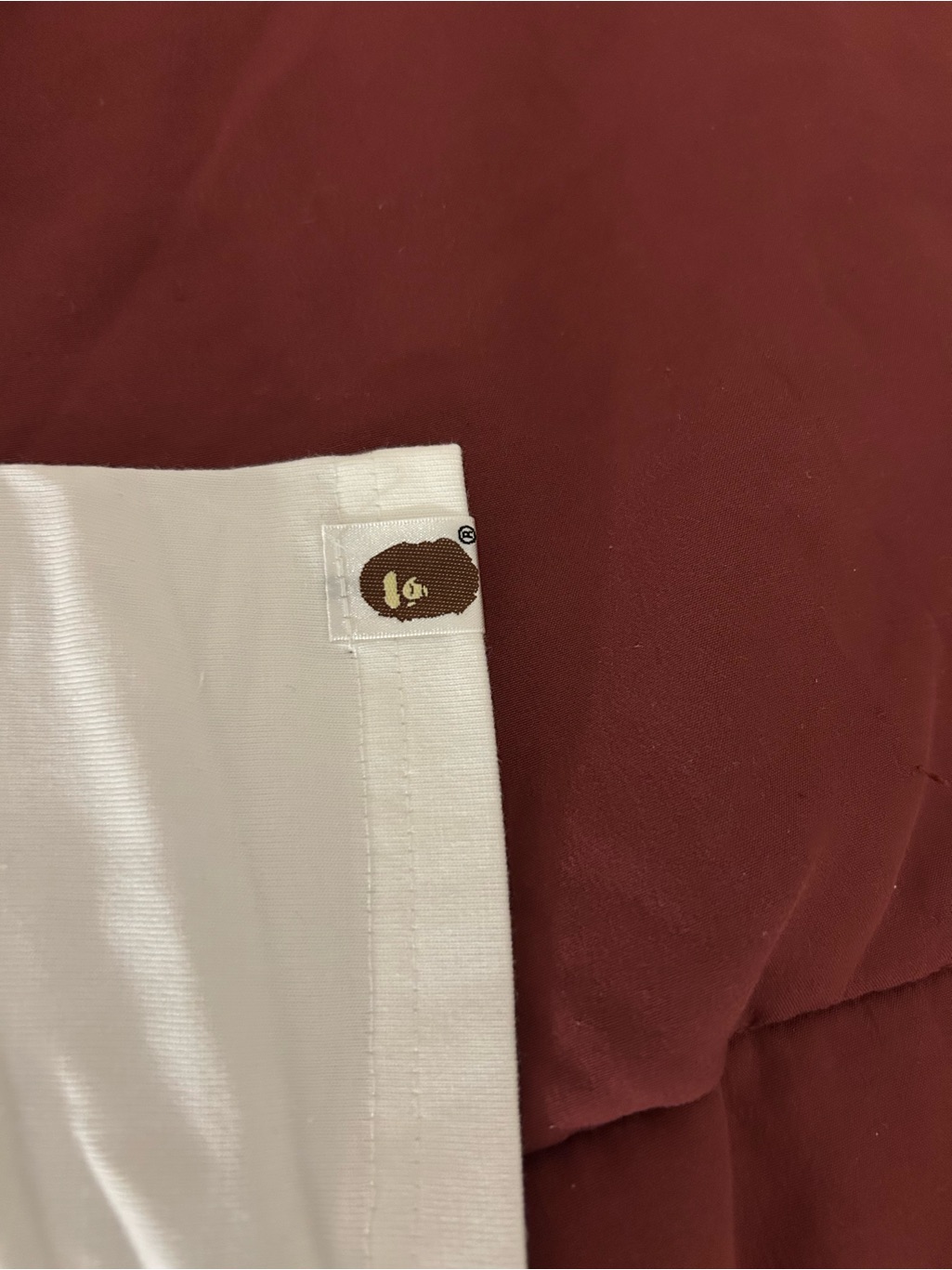 Bape White Men's Shirt With Signature Ape Head Tab